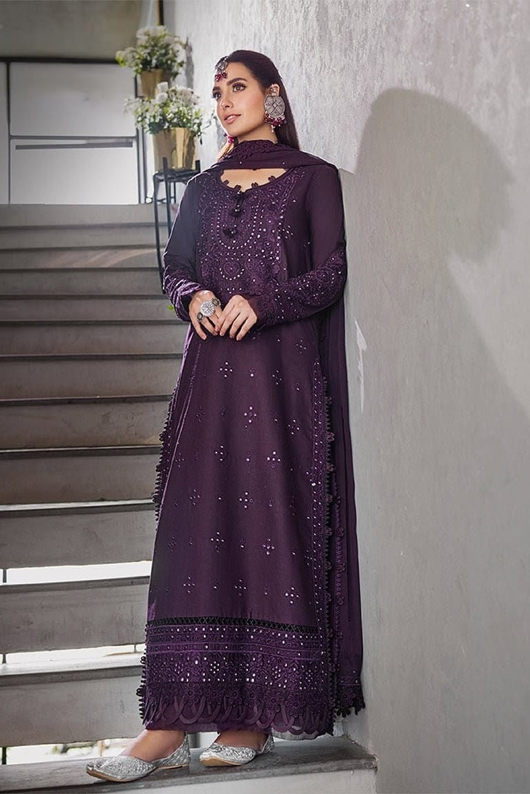 DFW-1235 Asim Jofa Embroidery 3PC Dhanak Suit