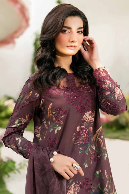 DFW-1143 Iznik Embroidery 3PC Dhanak Suit