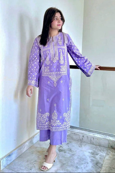 DFW-1295 Sapphire Embroidery 2PC Lawn Suit