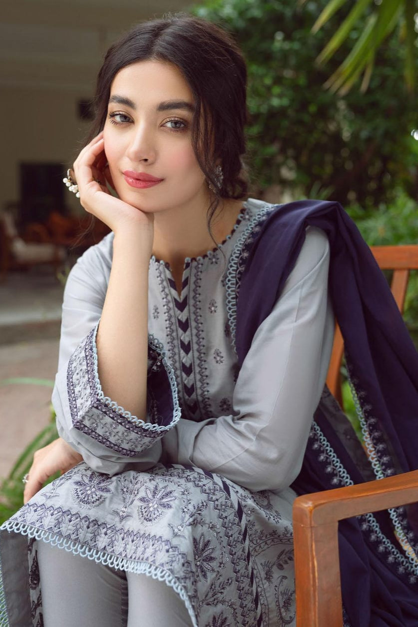 DFW-1061 Jazmin Embroidery 3PC Dhanak Suit