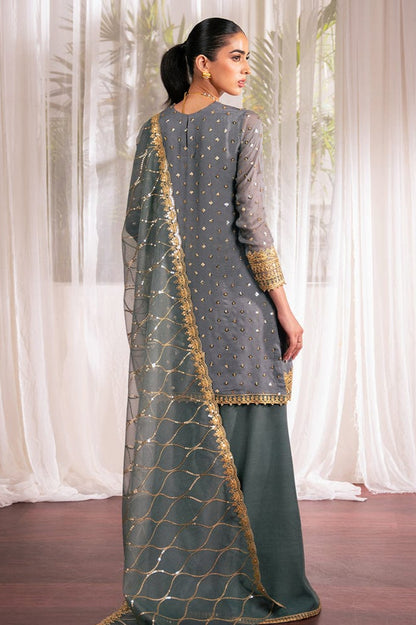 DFW-889 Cross Stitch Heavy Embroidery 3PC Dhanak Suit