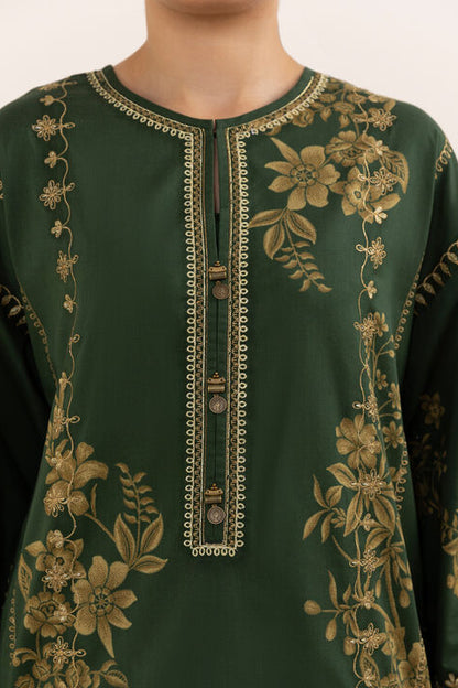 DFW-986 Sapphire Heavy Embroidery 3PC Dhanak Suit