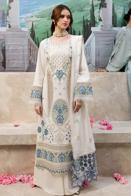 DFW-1002 Qalamkar Heavy Embroidery 3PC Dhanak Suit