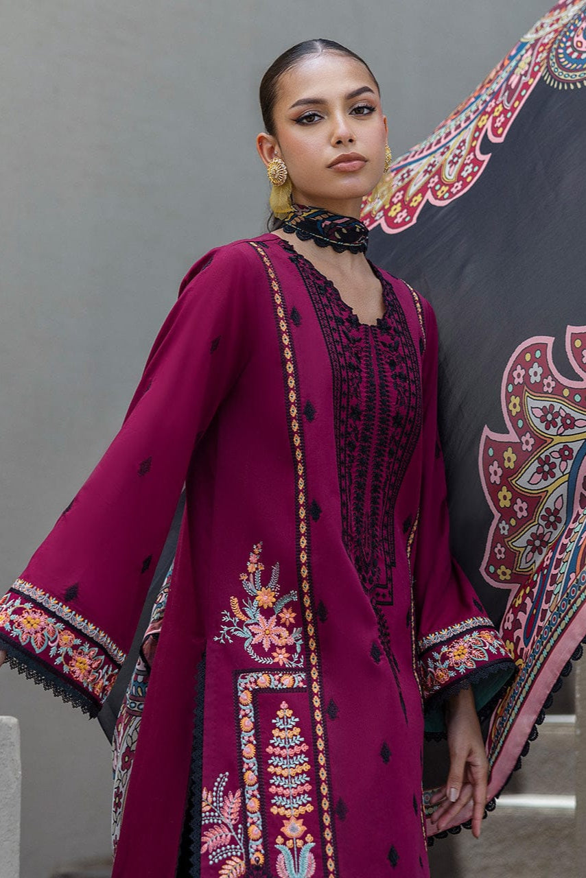 DFW-1026 Zainab Chottani Embroidery 3PC Dhanak Suit