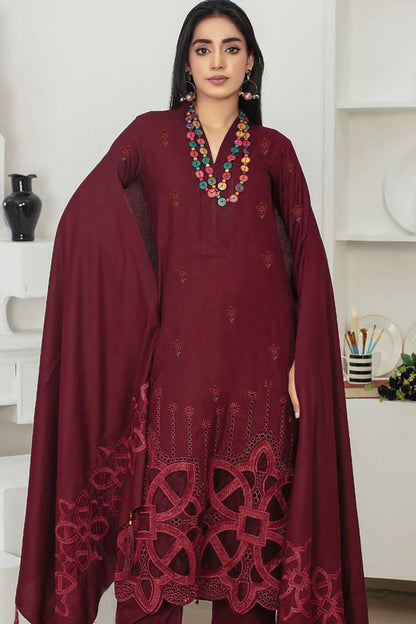 DFW-37 Bareeze Unstitched Embroided Dhanak Dress