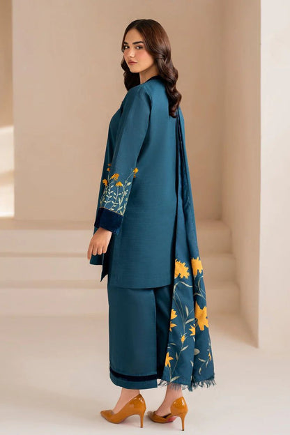 DFW-43 Baroque Unstitched Embroided Dhanak Dress