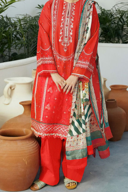 DFW-74 Zara Shah Jahan  Unstitched Embroided Lawn Dress