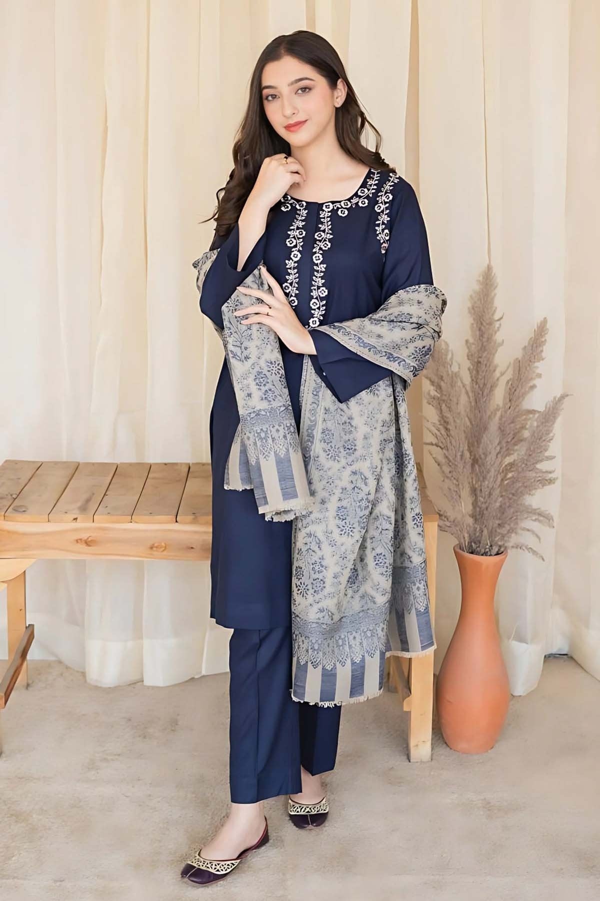 DFW-628 A Sling Heavy Embroidery 3Pc Lawn Suit