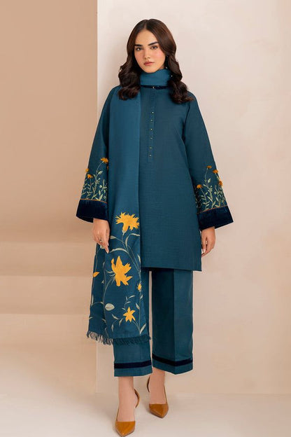 DFW-43 Baroque Unstitched Embroided Dhanak Dress