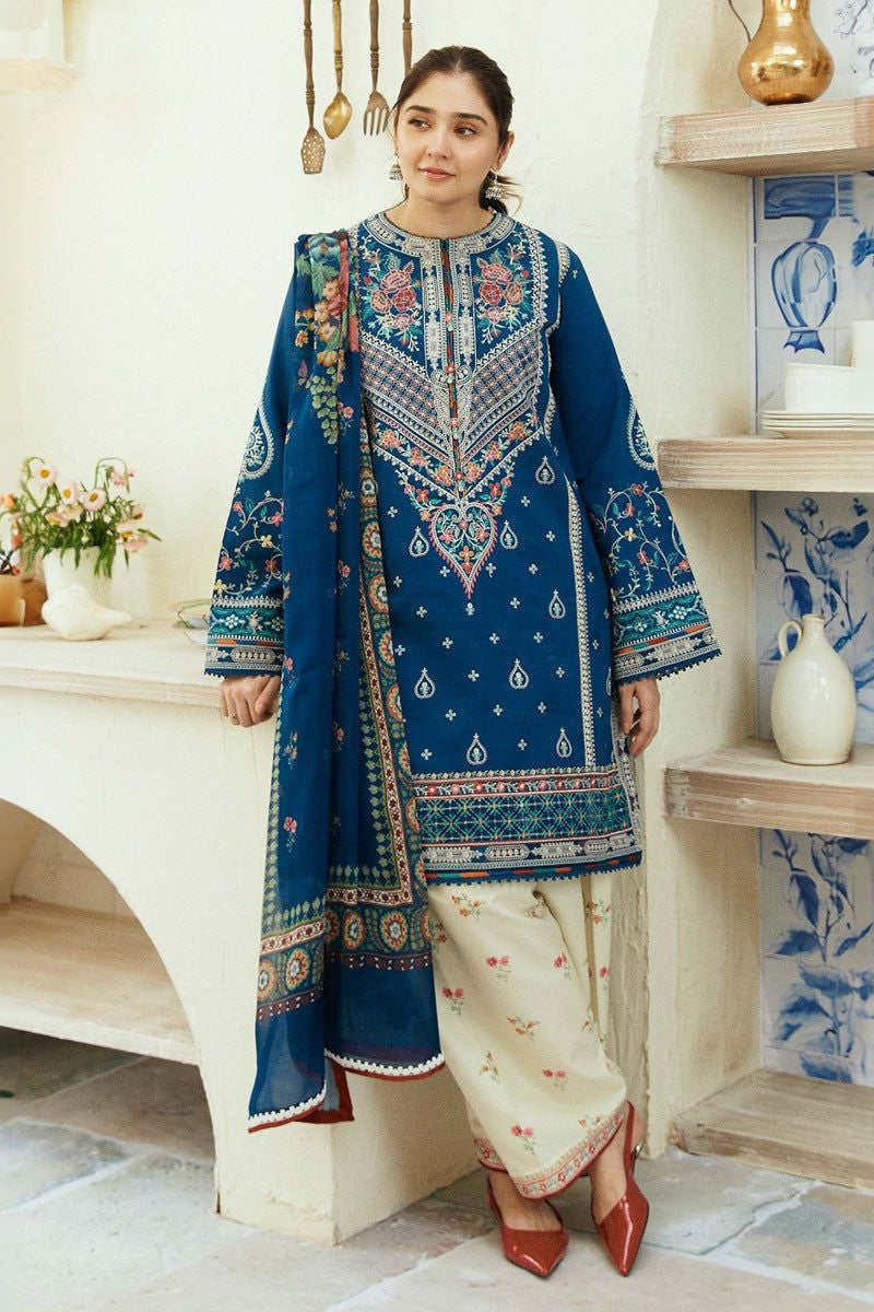 DFW-42 Zara Shah Jahan Unstitched Embroided Dhanak Dress