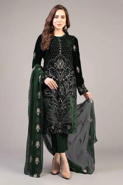 DFW-892 Bareeze Heavy Embroidery 3PC Dhanak Suit