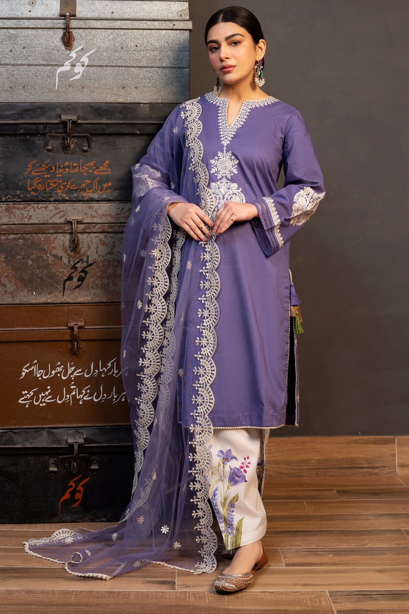 DFW-630 Kokum Heavy Embroidery 3Pc Lawn Suit