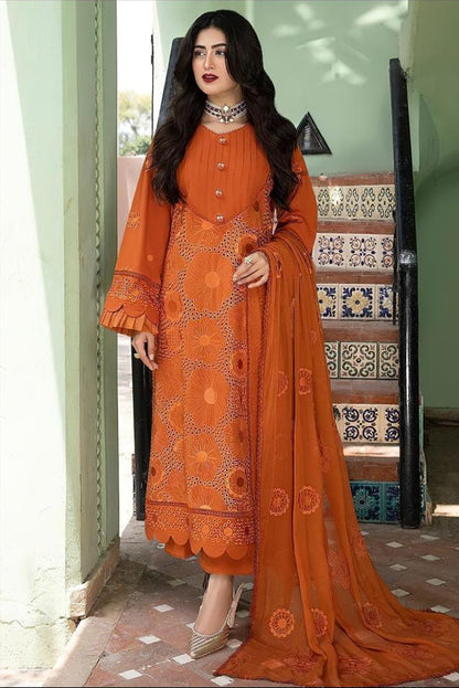 DFW-50 Zara Shah Jahan Unstitched Embroided Lawn Dress