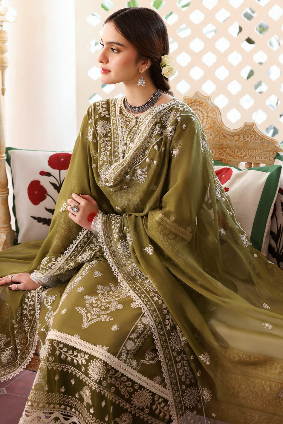 DFW-888 Jazmin Heavy Embroidery 3PC Dhanak Suit