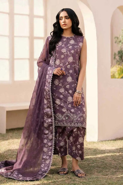 DFW-90 Baroque Unstitched Embroided Lawn Dress