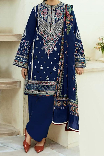 DFW-51 Zara Shah Jahan Unstitched Embroided Lawn Dress