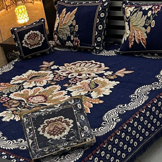 DFB-32D4 4PC Velvet Jacquard Bedsheet