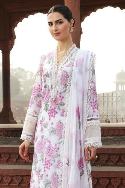 DFW-29 Bareeza  Unstitched Embroiderd Linen Dress