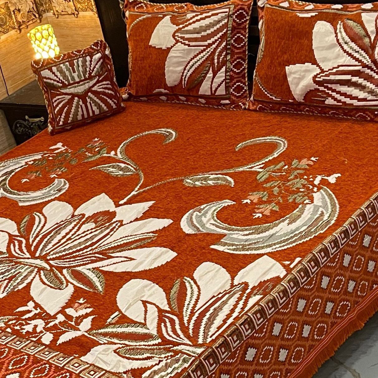 DFB-32A 4PC Velvet Jacquard Bedsheet