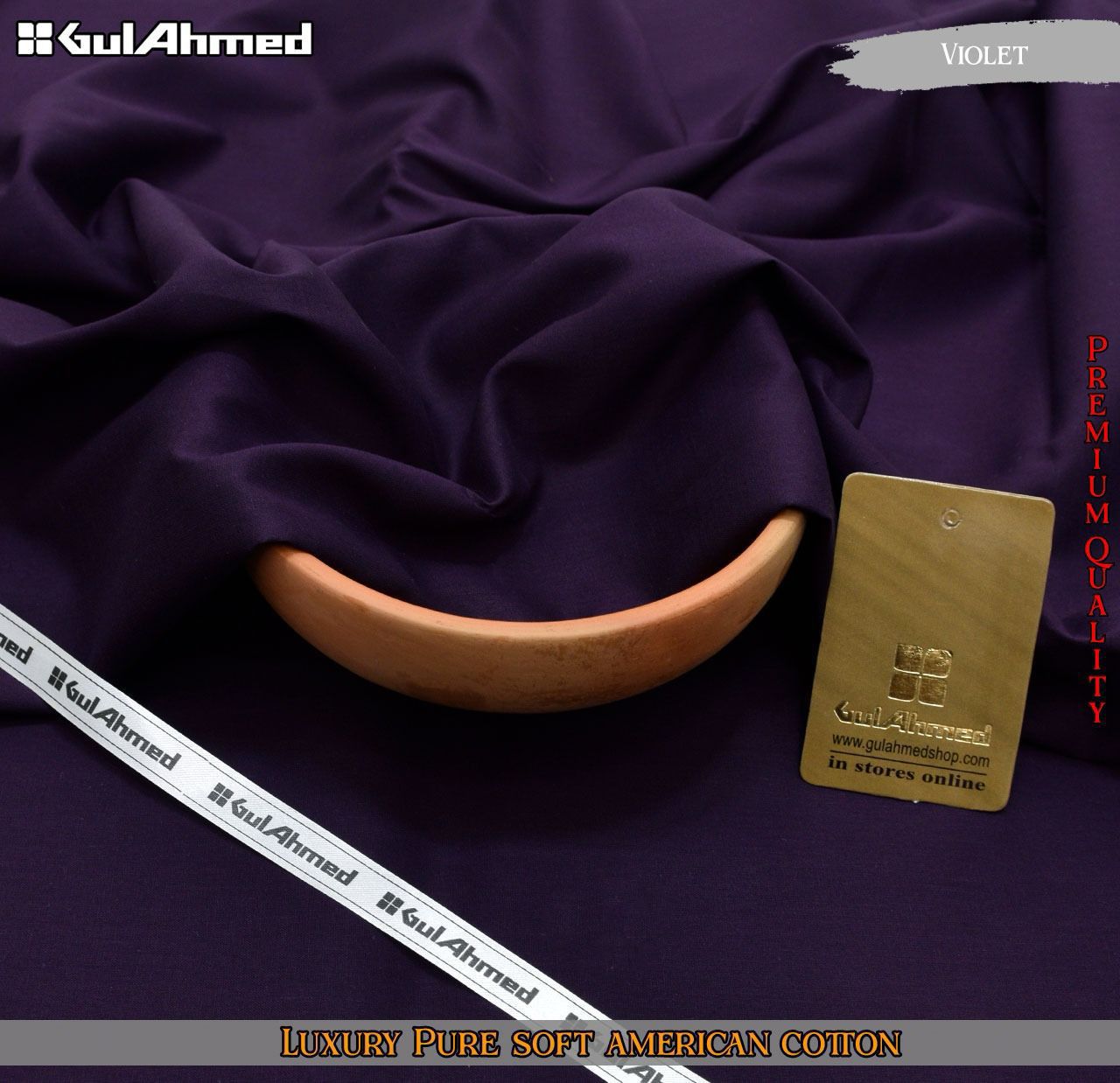 DFM-19 Gul Ahmed Premium American Pure Soft Cotton (Un-stitched Suit)