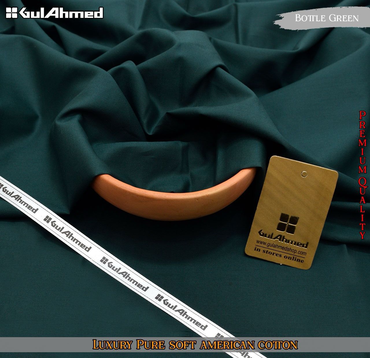 DFM-19 Gul Ahmed Premium American Pure Soft Cotton (Un-stitched Suit)