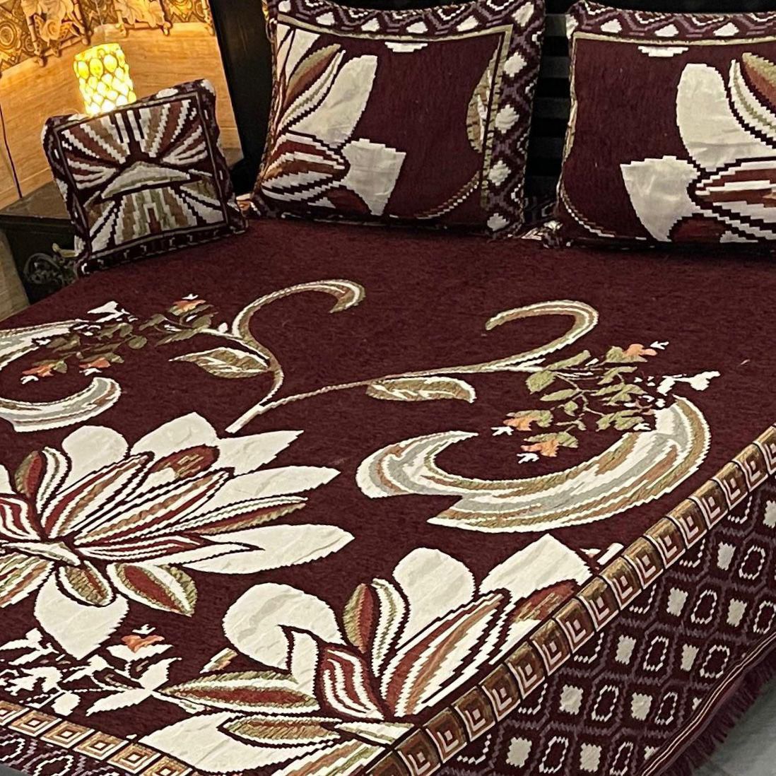 DFB-32J 4PC Velvet Jacquard Bedsheet