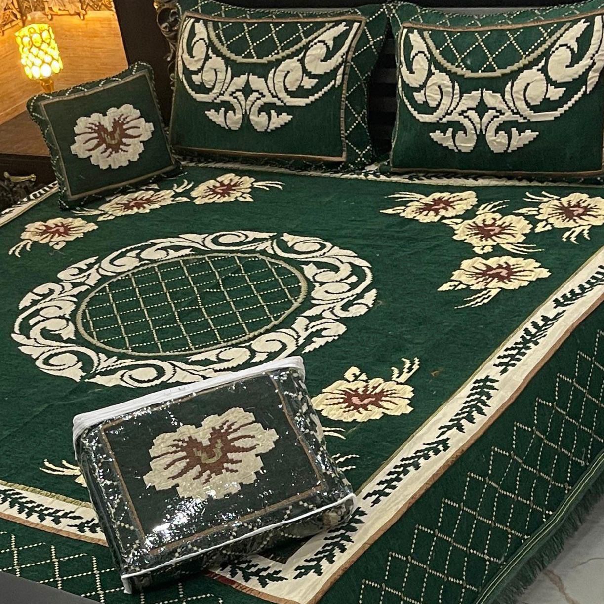 DFB-32Y 4PC Velvet Jacquard Bedsheet