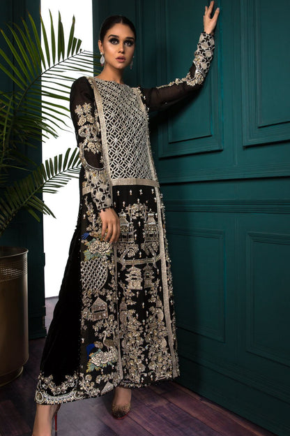 DFW-120 Saira Shakira Unstitched Embroided Lawn Dress