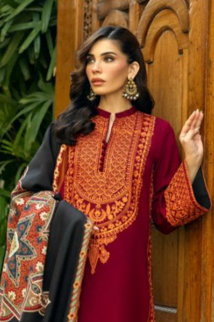 DFW-122 Zainab Unstitched Embroided Lawn Dress