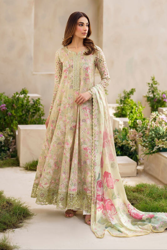 DFW-119 Iznik Unstitched Embroided Lawn Dress