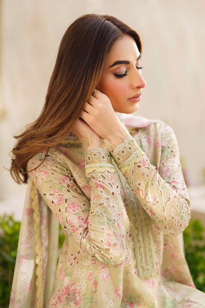 DFW-119 Iznik Unstitched Embroided Lawn Dress