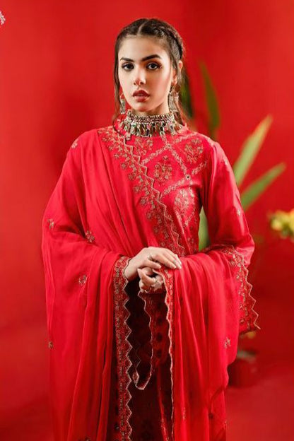 DFW-373 Bareeze Heavy Embroidery 3Pc Lawn Suit