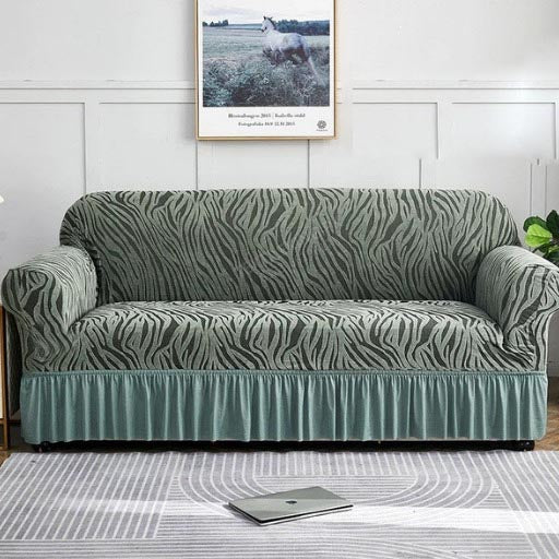 Zebra Velvet Turkish Sofa Cover DFS-285A