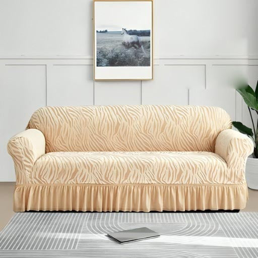 Zebra Velvet Turkish Sofa Cover DFS-285D