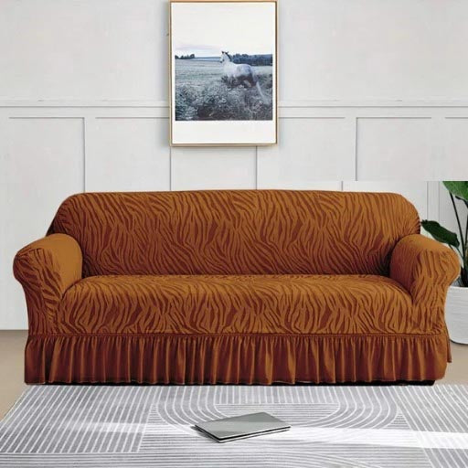 Zebra Velvet Turkish Sofa Cover DFS-285E