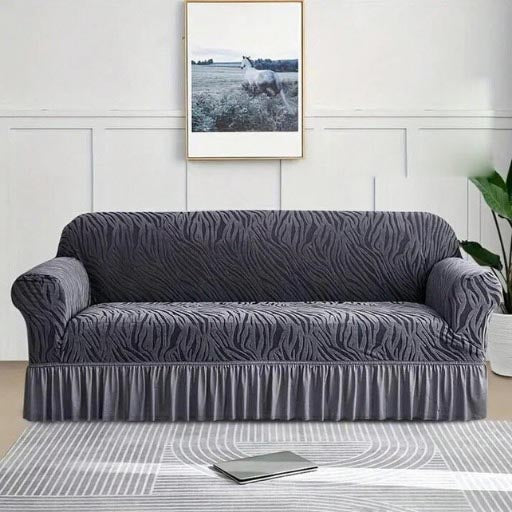 Zebra Velvet Turkish Sofa Cover DFS-285C