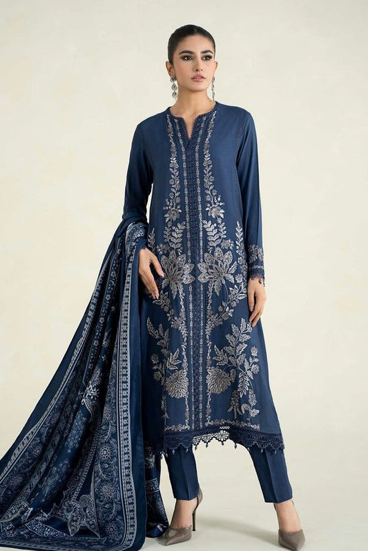 DFW-573 Maria B Heavy Embroidery 3Pc Lawn Suit