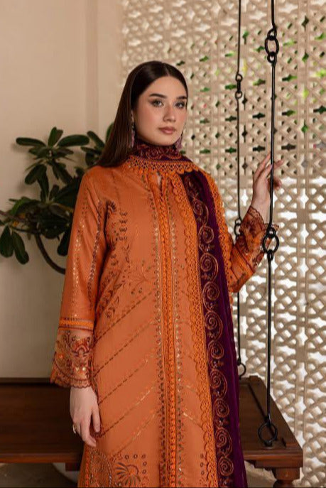 DFW-541 Marjan Heavy Embroidery 3Pc Lawn Suit