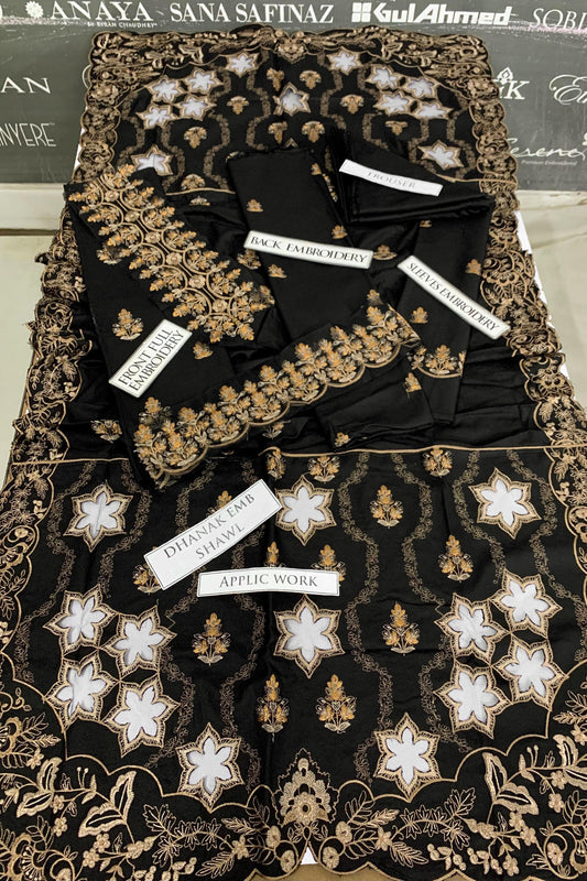 DFW-900 Noor Eman Heavy Embroidery 3PC Dhanak Suit