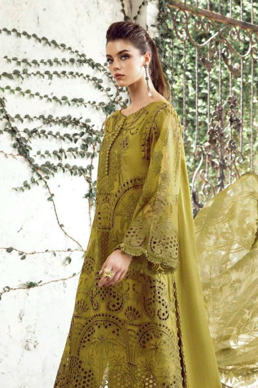 DFW-691 Maria B Heavy Embroidery 3Pc Lawn Suit