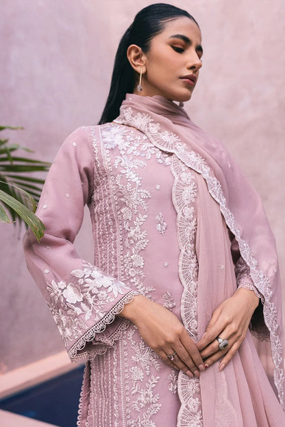 DFW-1165 Azure Heavy Embroidery 3PC Dhanak Suit