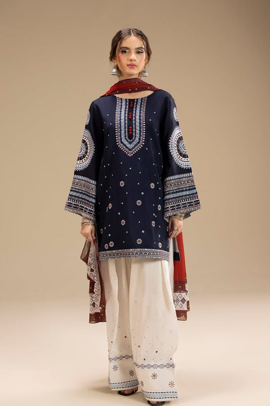 DFW-882 Jazmin Heavy Embroidery 3PC Linen Suit