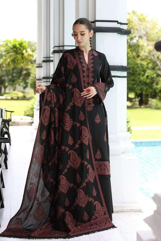 DFW-1027 Bareeze Heavy Embroidery 3PC Dhanak Suit