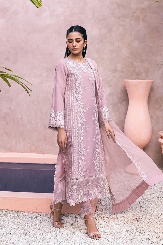 DFW-1165 Azure Heavy Embroidery 3PC Dhanak Suit