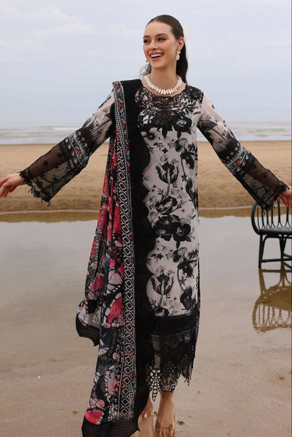 DFW - 863 Nureh Embroidery 3Pc Lawn Suit