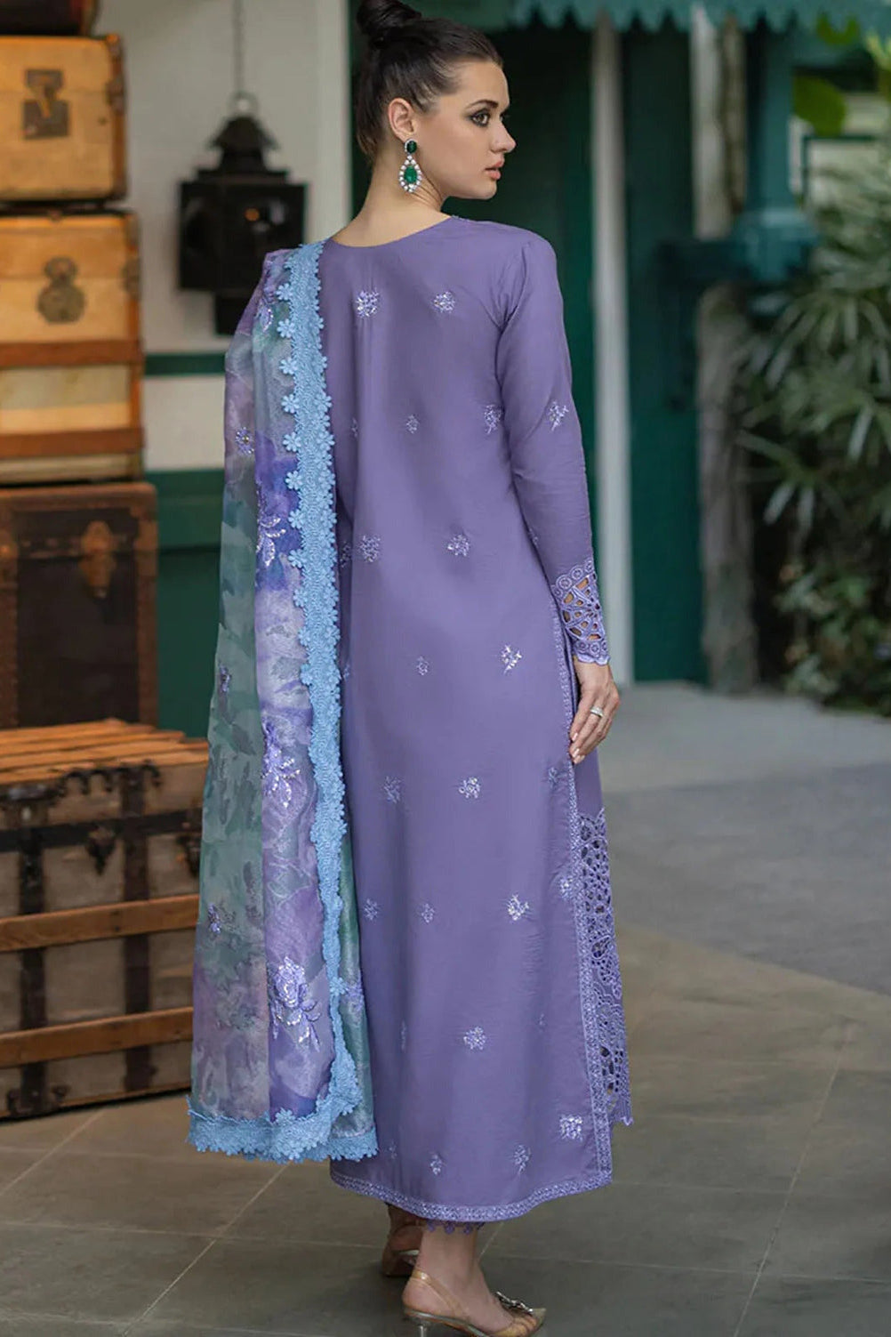 DFW-1021 Mushq Heavy Embroidery 3PC Dhanak Suit