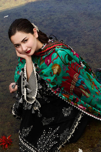 DFW-1167 Hassan Raza Embroidery 3PC Dhanak Suit