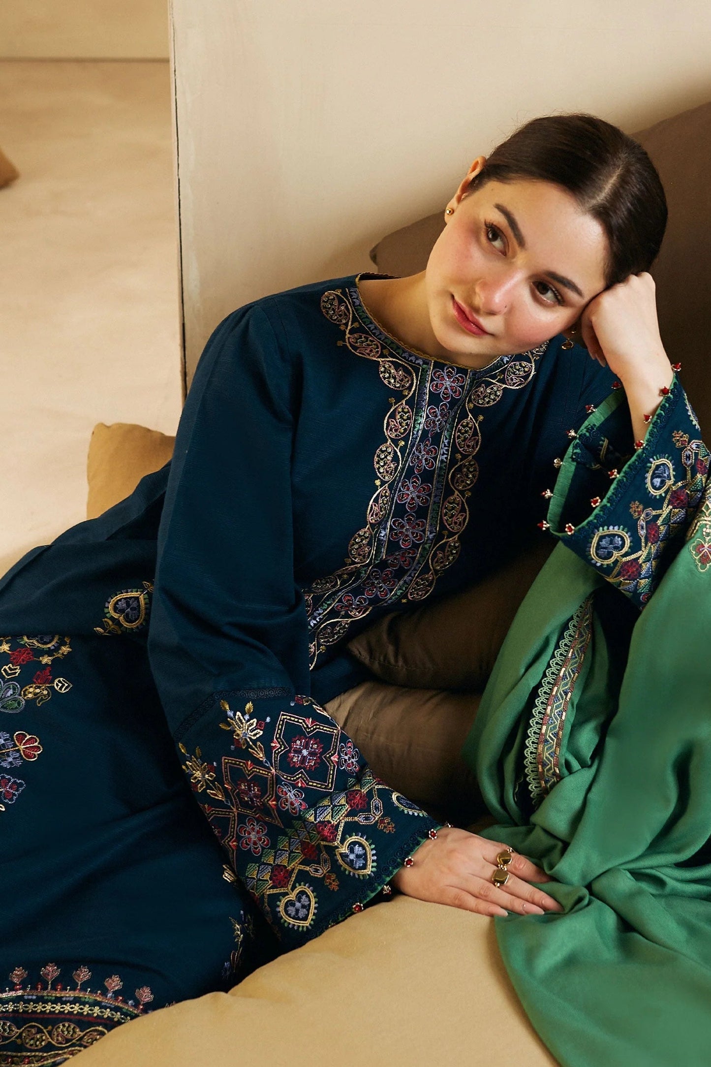 DFW-867 COCO Heavy Embroidery 3PC Dhanak Suit