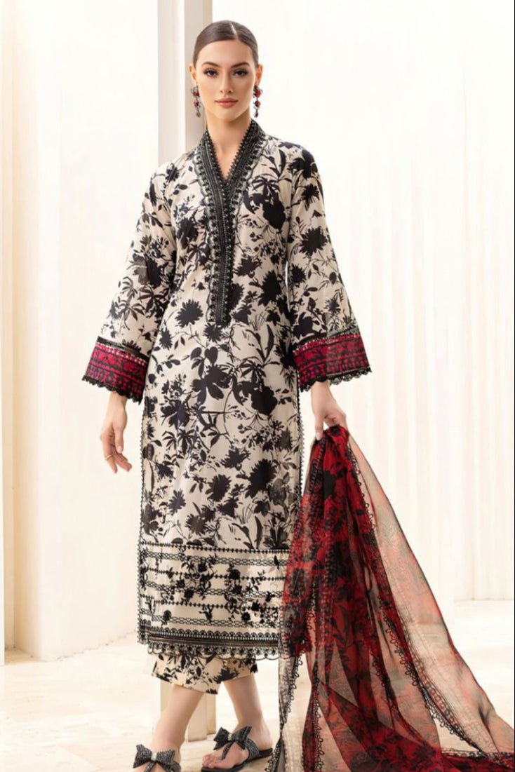 DFW-390 Zainab Embroidery 3Pc Lawn Suit