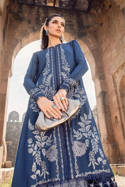 DFW-993 Maria B Heavy Embroidery 3PC Linen Suit